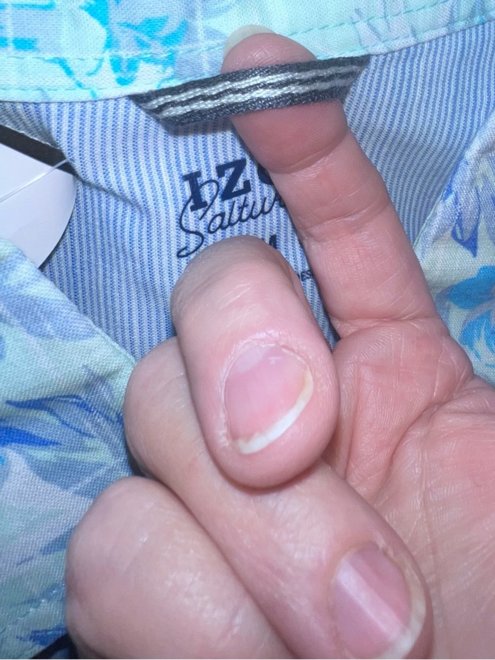 Izod Saltwater Floral Short-Sleeve Button-Down Shirt  NWOT - Picture 6 of 17